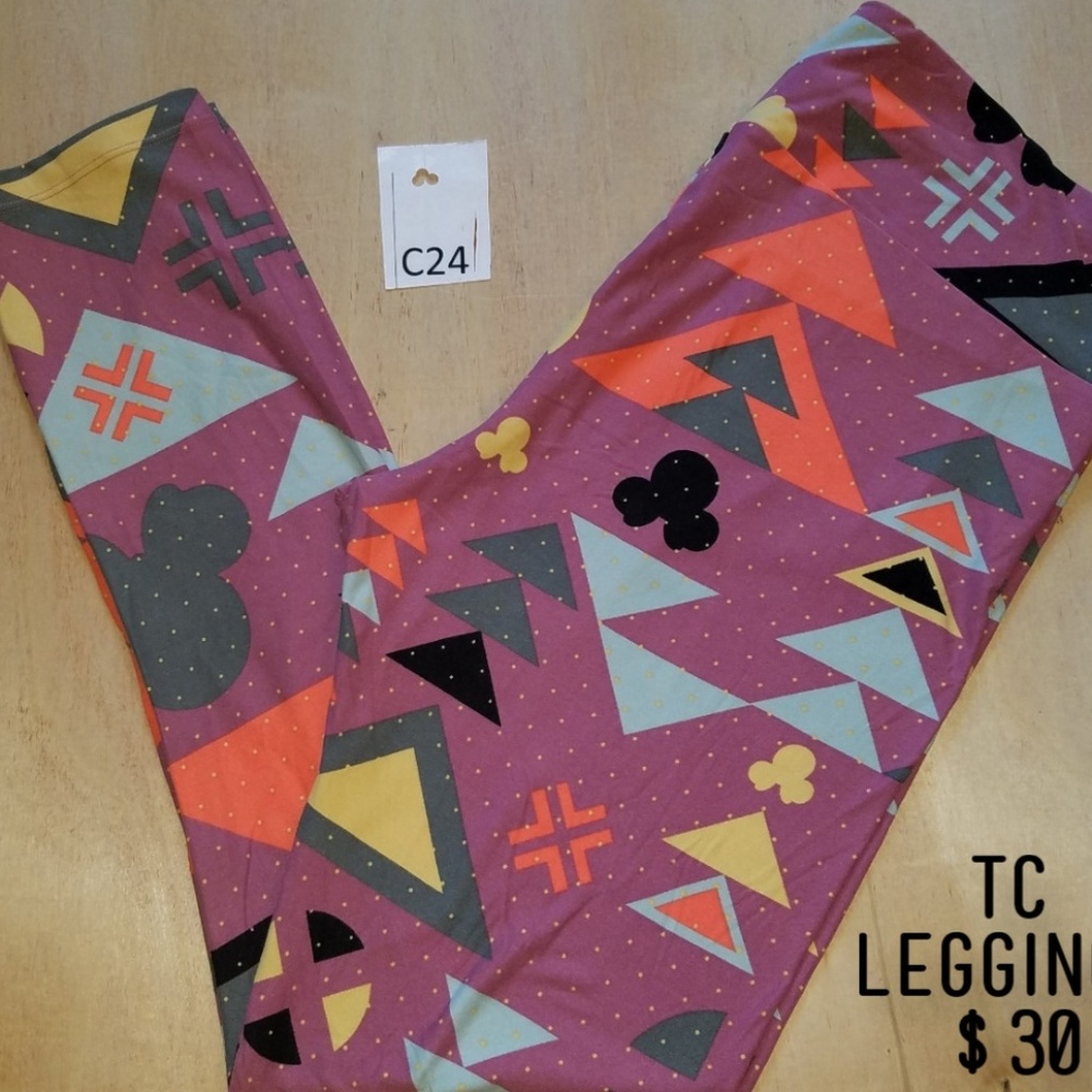LuLaRoe Tall and Curvy leggings. Disney mickey